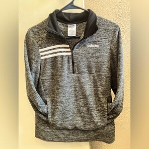 Adidas kids xl Gray Quarter-Zip Pullover